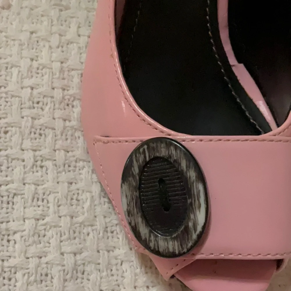 Ann Michelle Pink Patent Heels Size 5.5 - Picture 6 of 7